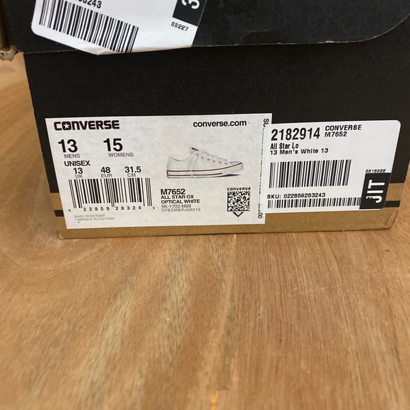 Converse Chuck Taylor All Star Mens White size 13 - Picture 7 of 7